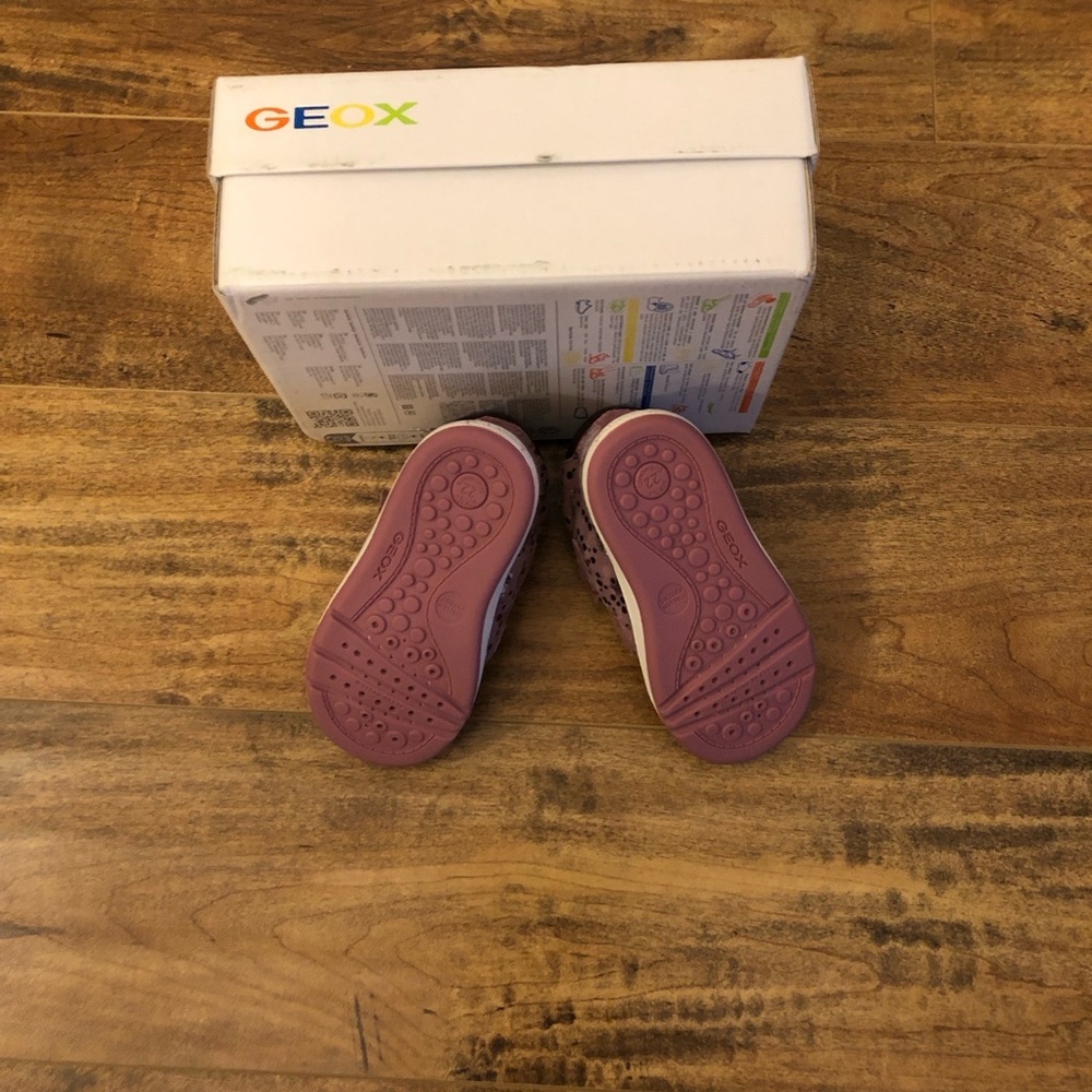 Geox Baby Toddler Girl Biglia Shoes, Dark Rose Prune, US 6.5, EU 22 - Picture 8 of 9